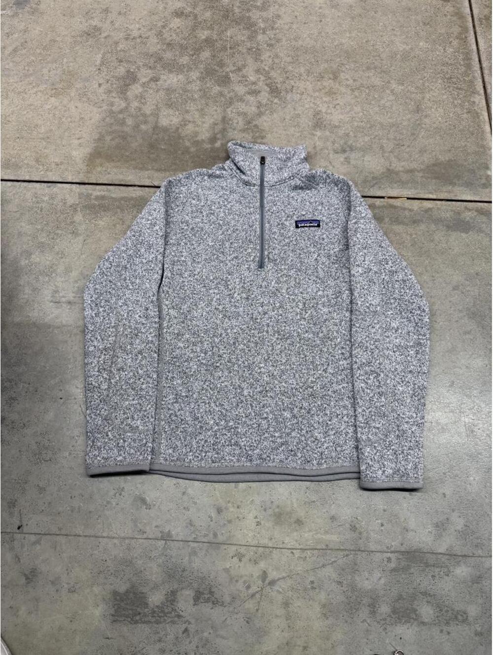 vintage patagonia better sweater grey quarter zip fleece jacket size xs WOMENS